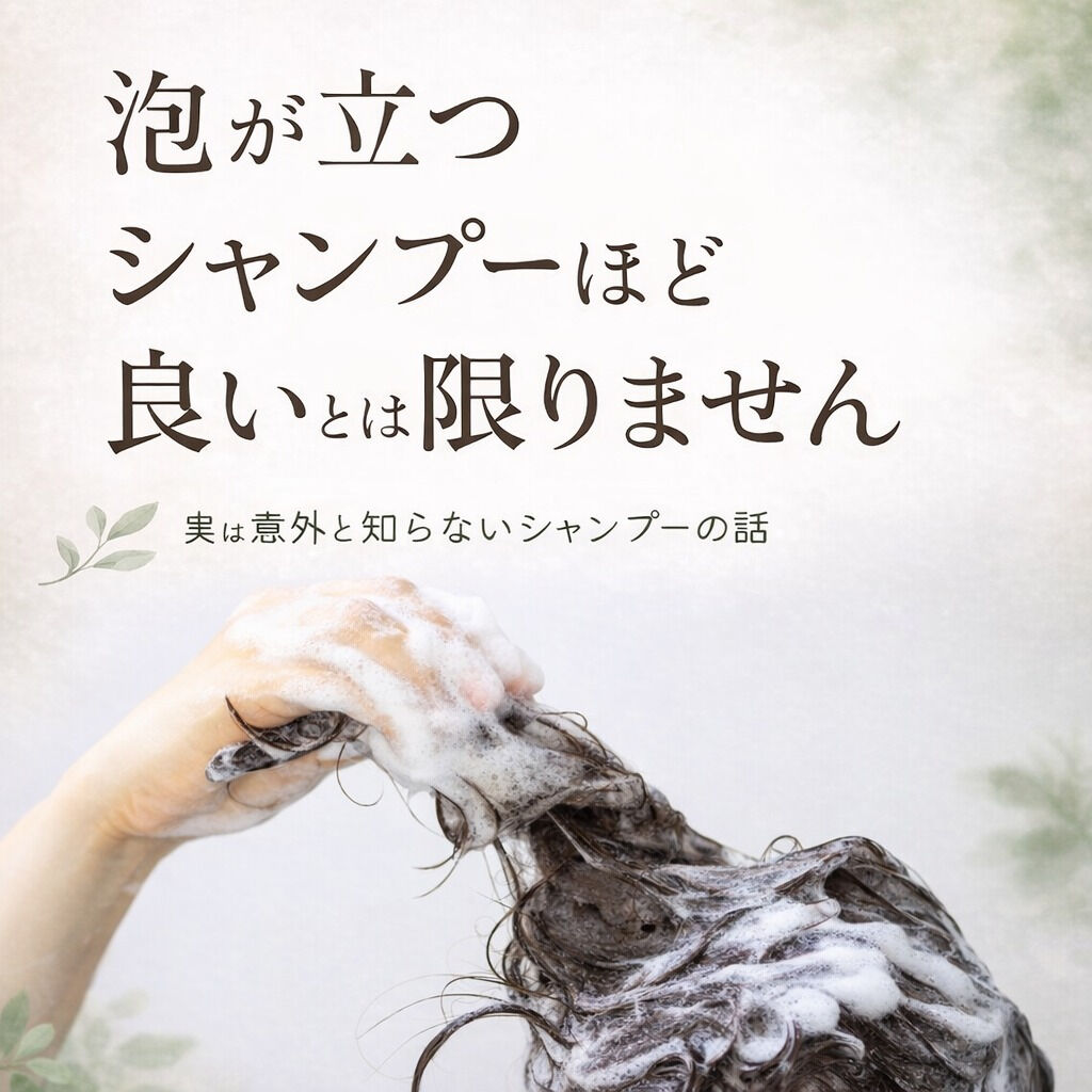 「泡が立たないと洗えていない」
