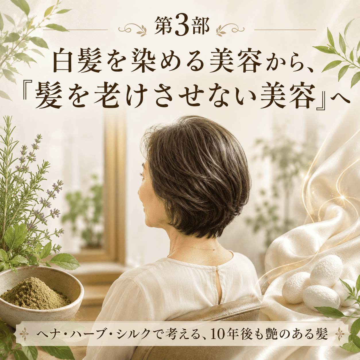 第3部 白髪を染める美容から、「髪を老けさせない美容」へ
